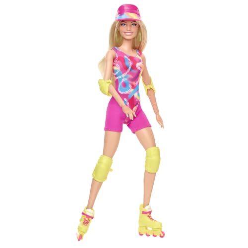 Barbie The Movie Margot Robbie Skating Doll with Neon Outfit and Impala Inline Skates V339
