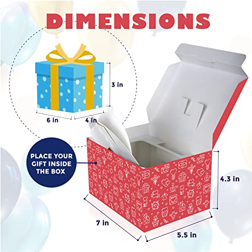 FETTIPOP Merry Christmas Exploding Confetti Gift Box, Pop Up Surprise, Prank Gift Wrapping Idea E58876