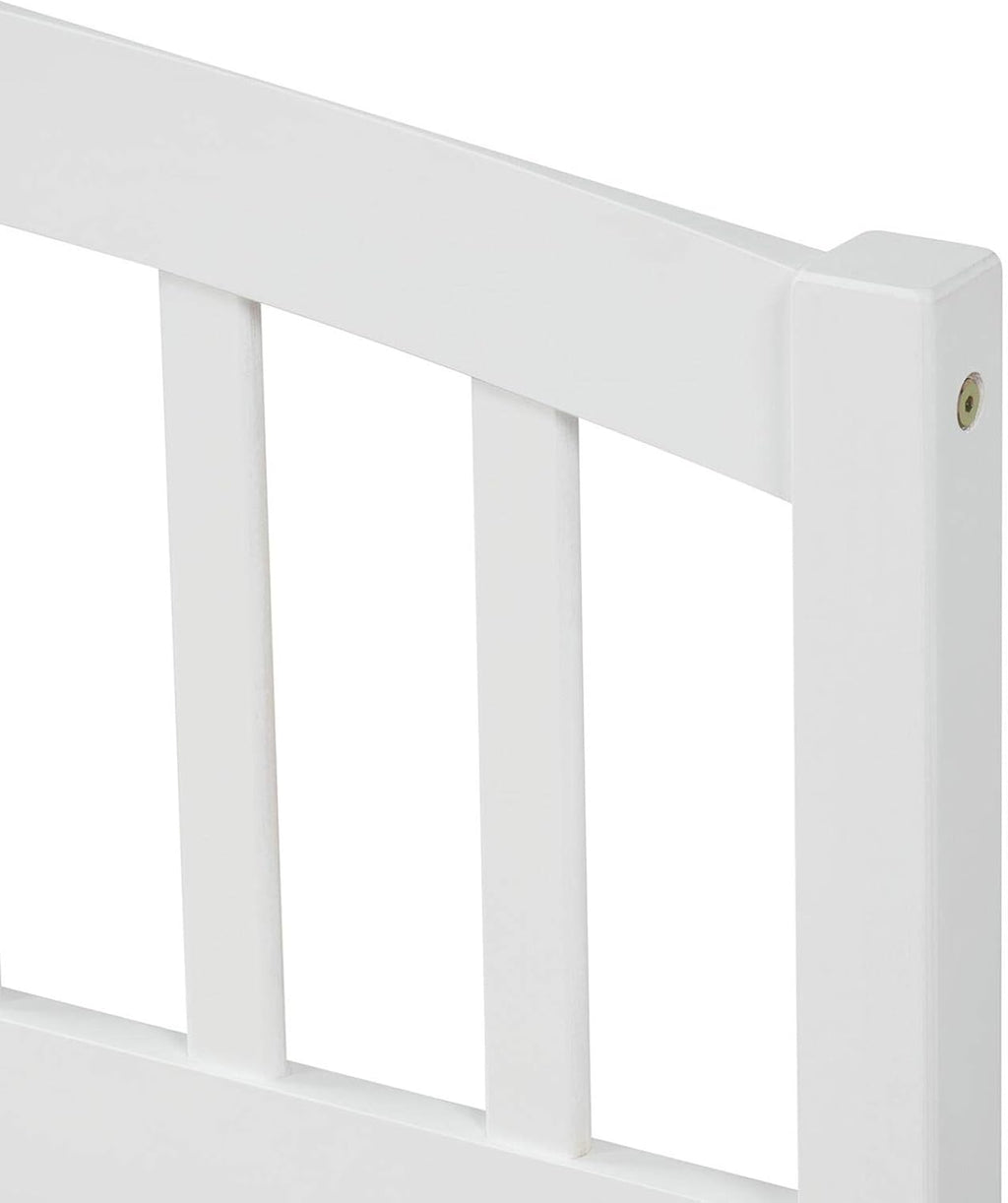 White Double Bed Frame with Storage Drawers and Headboard A3646