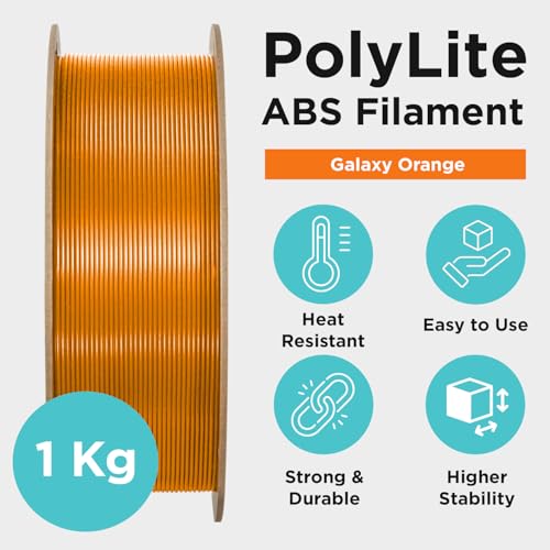 Polymaker PolyLite ABS Filament 1.75mm Black, 1kg F638424