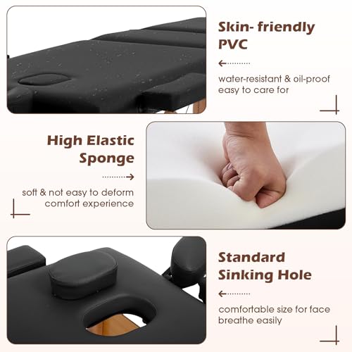 PayLessHere Massage Bed Portable Folding Spa Table with Non-Woven Bag P611882
