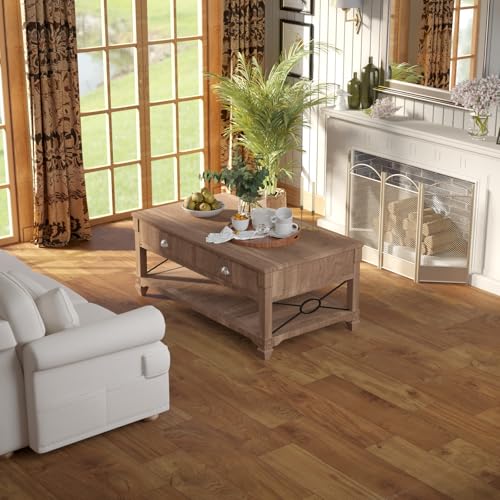 Oxdigi Vinyl Flooring Roll 32 sq.ft Natural Oak K971193