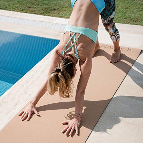 Cork Yoga Mat with Natural Rubber Bottom Non Slip Extra Long Wide W981822