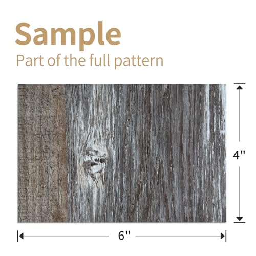 ATOPOSE Peel and Stick Vinyl Flooring 36pcs 6"×36" Wood Effect Waterproof D74600