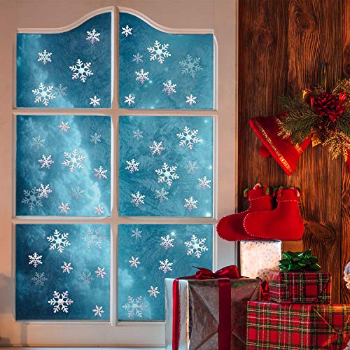 1600 Pieces 3 Size Snowflake Glitter Confetti for Christmas Party Table Decor P404201