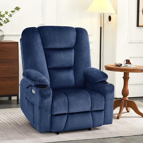 MCombo Small Power Lift Recliner Chair with Massage and Heat, Brown N356790