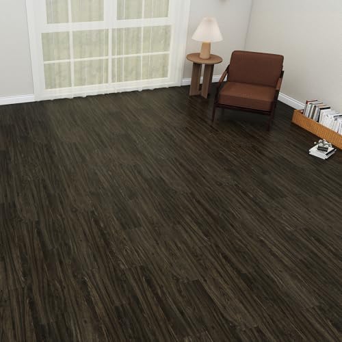 ATOPOSE Peel and Stick Vinyl Flooring 36pcs 6"×36" Wood Effect Waterproof D74600