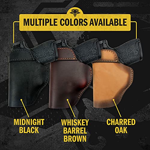 Relentless Tactical The Defender Leather IWB Holster for Glock 17 19 19X 26 43 43X 45 A486