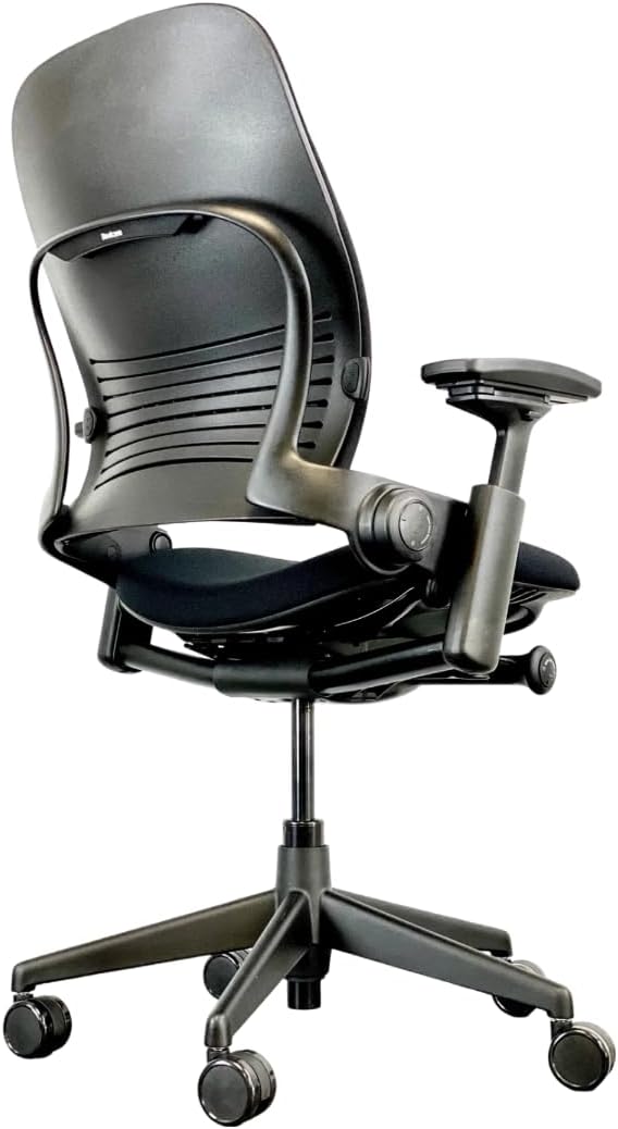 Steelcase Leap V2 Fully Loaded with Lumbar Support Renewed Black Fabric C455