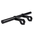 Bicycle Handlebar Extender, Aluminum Alloy Long Extension Bike Ebike Motorcycle Accessories, Black, 30cm, 1 Pcs