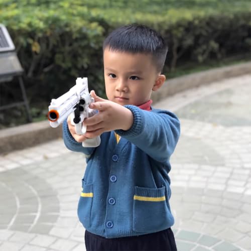 Soft Bullets Revolver Toy Gun with 12 Shells 100 Bullets and 3 Targets (Green) A974149
