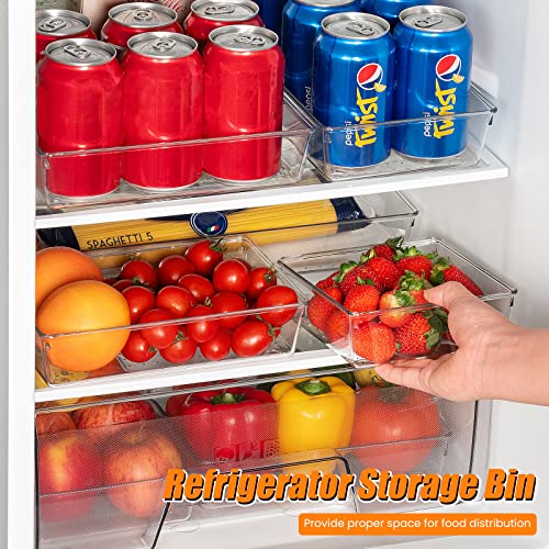 Criusia Drawer Organizer, 10 Pack Clear Plastic Storage Bins, 3 Sizes I166