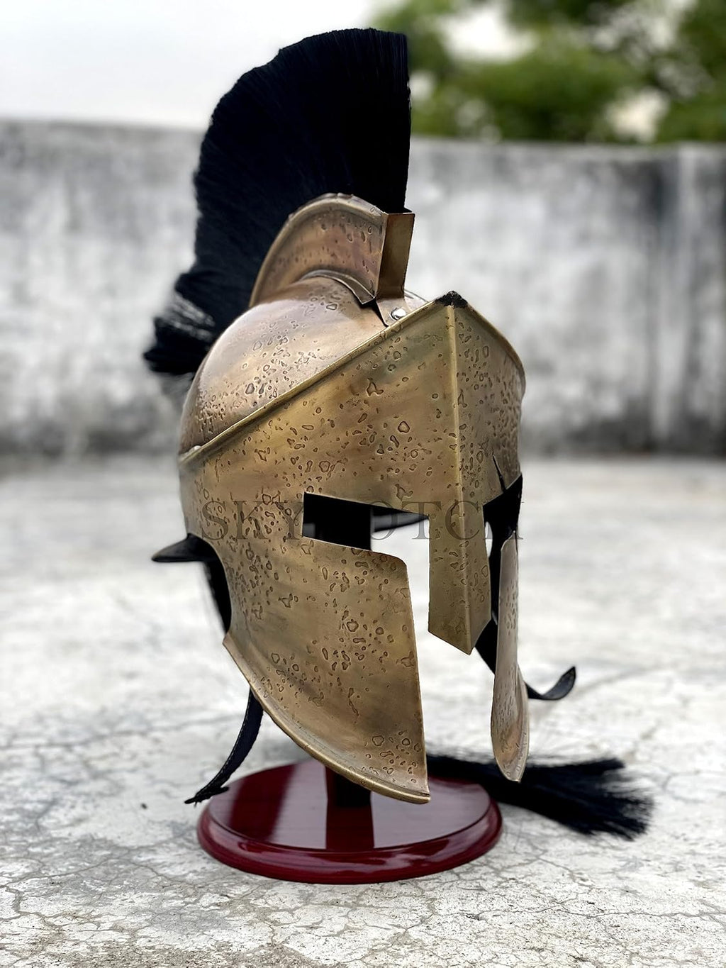 Medieval 300 Spartan Helmet Battle Damage G4133