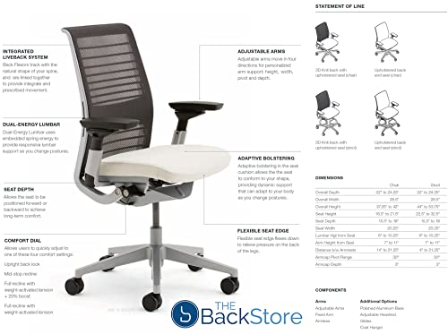 Steelcase Think Office Chair Ergonomic with Lumbar Support P44184