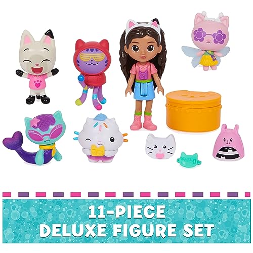 Gabby's Dollhouse Travel Themed Figure Set with Gabby Doll, 5 Cat Toys & Accessories C7473