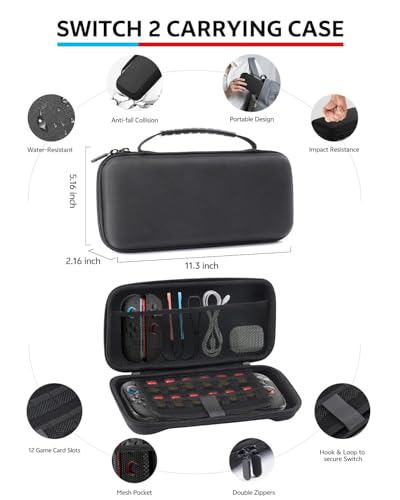 Switch 2 Accessories Bundle for Nintendo, 16 in 1 Game Kit Z1804