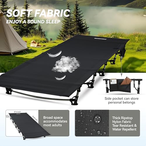 MARCHWAY Ultralight Folding Tent Camping Cot Bed, Portable for Outdoor Travel S705918