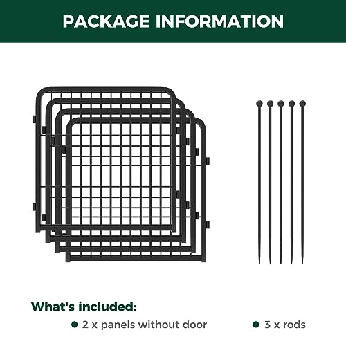 FXW Rollick Dog Playpen 32 Inch 16 Panels for Small and Medium Dogs E405995
