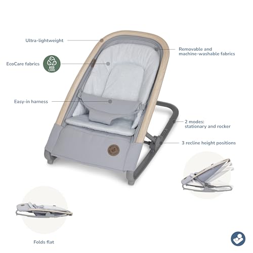 Maxi-Cosi Kori 2-in-1 Baby Bouncer Seat, Portable Rocker, Classic Green Z910