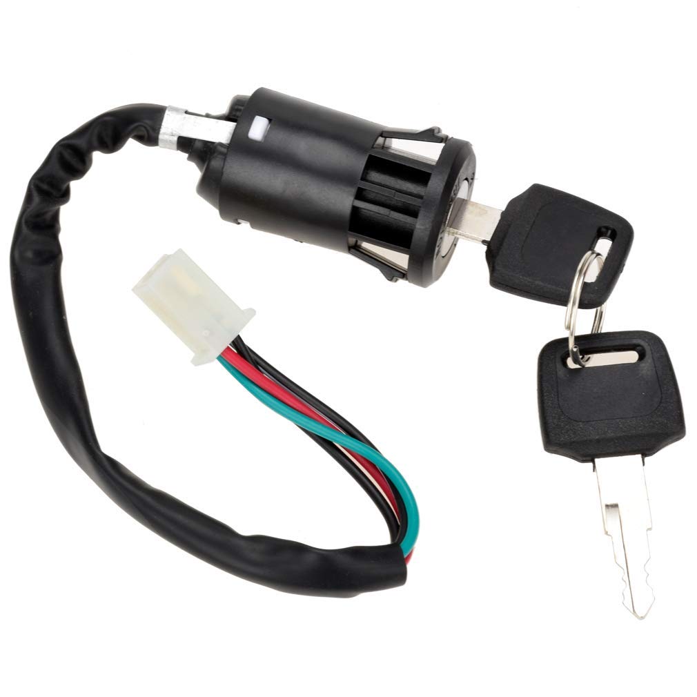 HIAORS 4 Wire Pin Ignition Key Switch Set for Tao Tao Coolster Baja Hawk Chinese Pit Dirt Bike ATV Y499