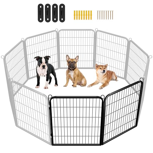 Yaheetech Dog Playpen Outdoor 40 Inch 8 Panels Metal Pet Fence I4784
