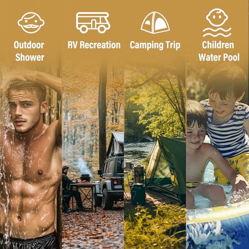 Propane Tankless Water Heater 10L Portable for Camping, RV Shower G99362
