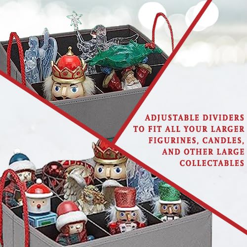 Christmas Nutcracker Storage Box for Figurines and Ornaments U4635