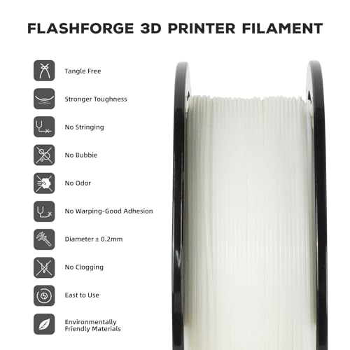 FLASHFORGE PLA Filament 1.75mm Burnt Titanium, Color Changeable 3D Printer Filament 1kg T433110