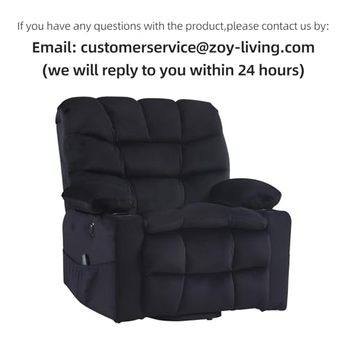 Phoenix Home Large Power Lift Recliner with Massage and Heat for Elderly, Brown O77713