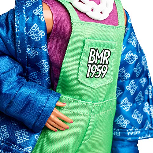 Barbie BMR1959 Ken Poseable Fashion Doll with Neon Hair and Accessories C103