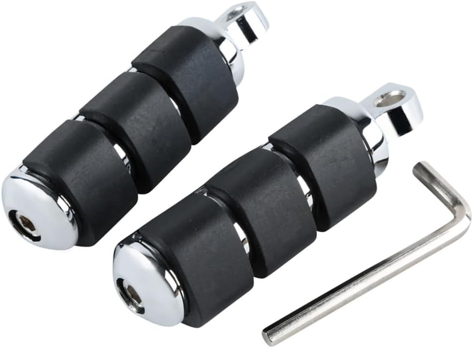 1-1/4" 32mm Motorcycle Engine Guard Foot Pegs Chrome Aluminum R505