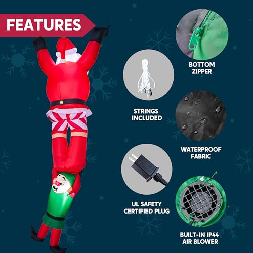 Joiedomi 8 FT Hanging Christmas Inflatables Decoration with LED Z259951