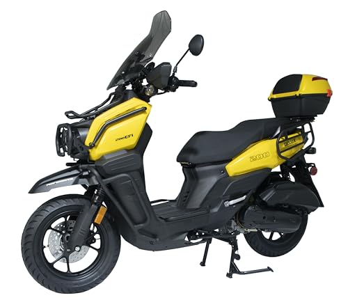 HHH Tank 200 DLX EFI Scooter Vitacci 200cc Motorcycle with Windshield and Rear Trunk I4952