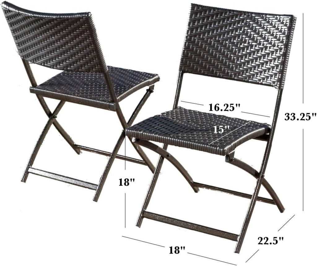 Christopher Knight Home El Paso PE Iron Dining Chairs, 2-Pcs Set, Multibrown M172659