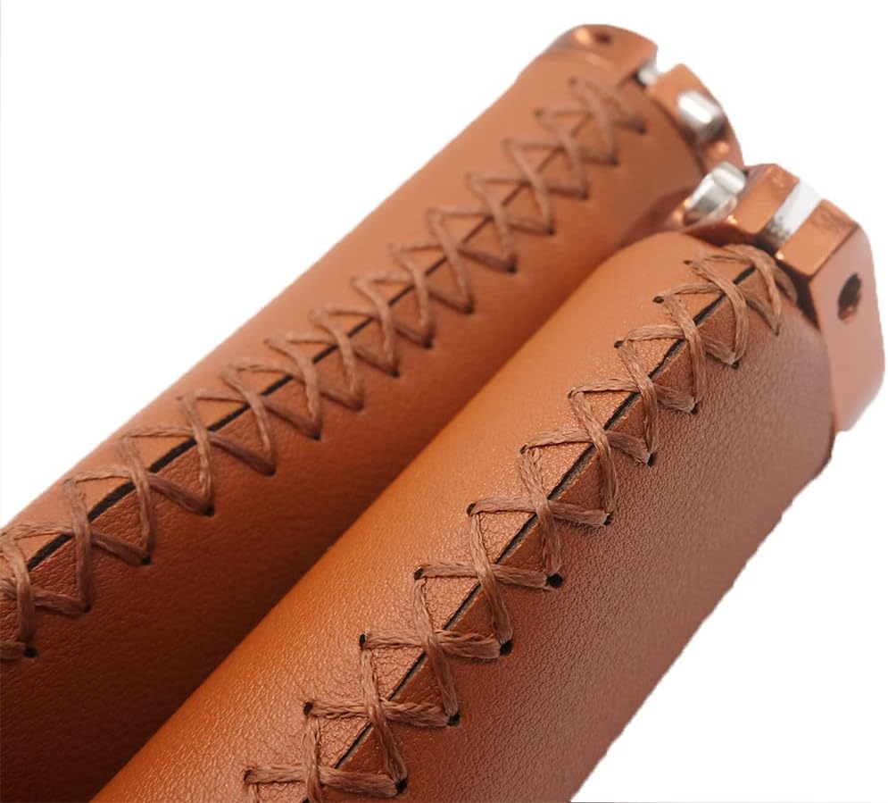 Bike Handle Grips Non-Slip Ergonomic for MTB Road Bike (Brown-C) F509