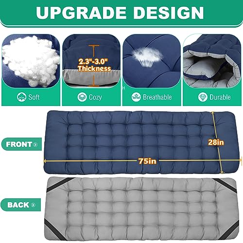 LILYPELLE Folding Camping Cot, Extra Wide Heavy Duty with Carry Bag Z15817