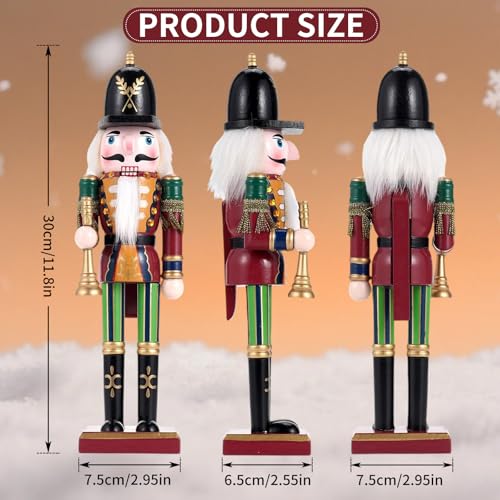 11.8 Inch Wooden Nutcracker Christmas Decor T403