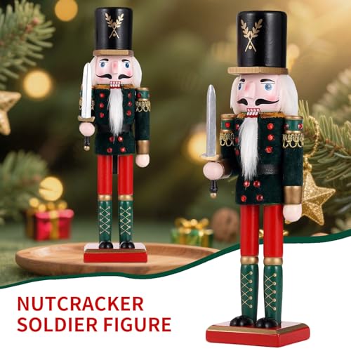 11.8 Inch Wooden Nutcracker Christmas Decor T403