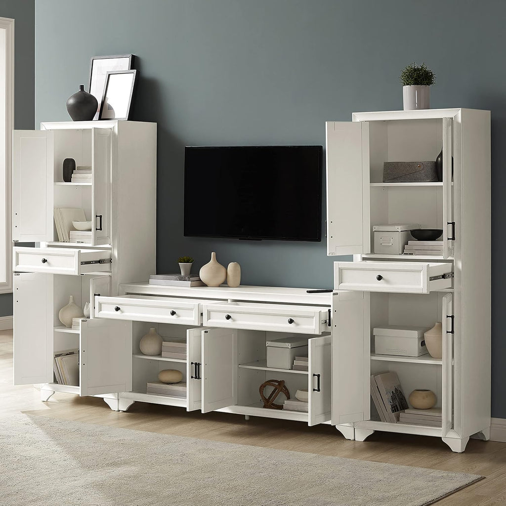 Crosley Furniture Tara 3-Piece Entertainment Set with Sideboard and 2 Storage Cabinets P4215