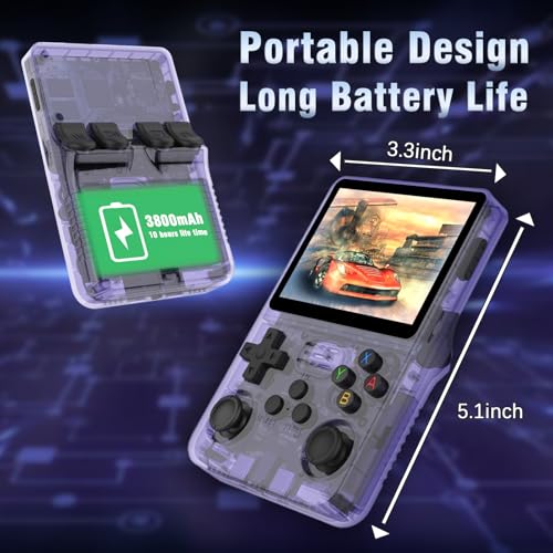 VGBUS R36S Handheld Game Console, 3.5-Inch IPS Screen, 20000+ Games U20160