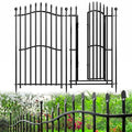 8 Panels Tall No Dig Garden Fence 40in H x 18ft L Rustproof Metal Barrier H7450