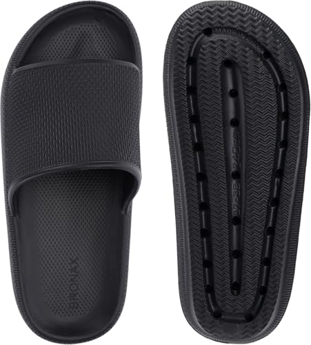 BRONAX Pillow Slippers for Women and Men, Cushioned Thick Sole B486351
