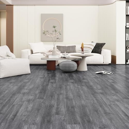 ATOPOSE Peel and Stick Vinyl Flooring 36pcs 6"×36" Wood Effect Waterproof D74600