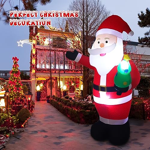 8FT LED-lit Inflatable Santa Claus Outdoor Christmas Decoration O93080