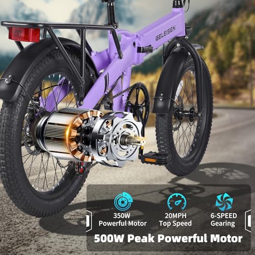 Folding Electric Bike for Adults, 20" Fat Tire, 374Wh Battery R9608