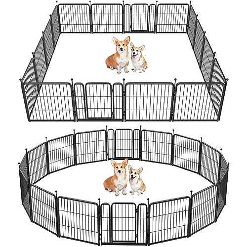 FXW Rollick Dog Playpen 32 Inch 16 Panels for Small and Medium Dogs E405995