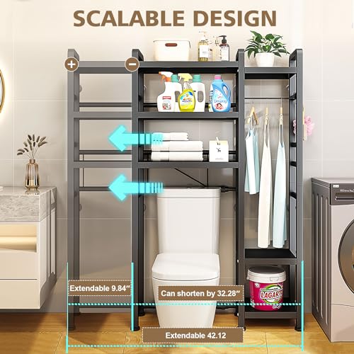 MMBABY Over The Toilet Storage Cabinet with Toilet Paper Holder L592085