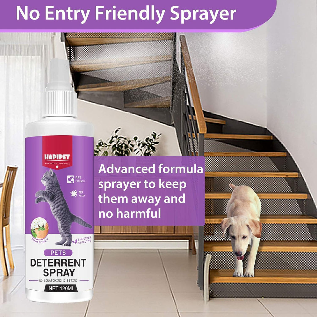 Cat Deterrent Spray, Natural Indoor & Outdoor Repellent for Pets L7893