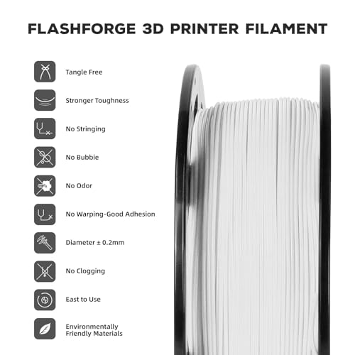 FLASHFORGE PLA Filament 1.75mm Burnt Titanium, Color Changeable 3D Printer Filament 1kg T433110