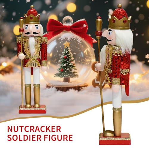 11.8 Inch Wooden Nutcracker Christmas Decor T403